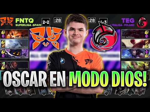 OSCARININ EN MODO DIOS! *MVP ESPAÑOL* | FNC TQ vs TEG RESUMEN EUROPEAN MASTER LVP ESPAÑOL