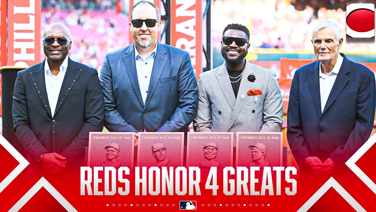 FULL CEREMONY: Reds induct 4 legends (Phillips, Harang, Sanders, Piniella) to their Hall of Fame! 👏