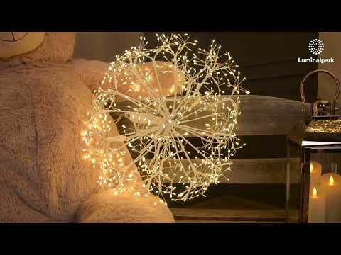 Sfera luminosa 3D 40cm 240 Led Bianco Caldo Wisdom
