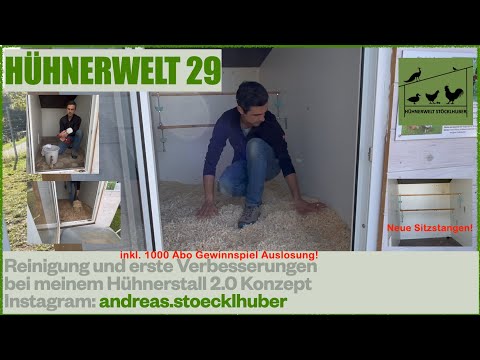 Hühnerwelt 29 Reinigung bei meinem Hühnerstall 2.0 Konzept inkl. Gewinnspiel Auslosung