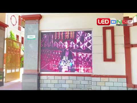 Trường THPT Nguyễn Trãi - Đồng Nai | Ledone lắp đặt dự án thầu màn hình Led P4 ngoài cổng Trường học