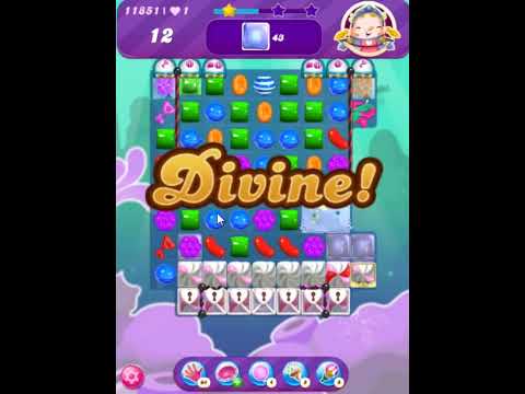 Candy Crush Saga Level 11851 - 2 Stars, 24 Moves Completed