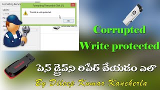 How to Repair Corrupted or Write Protected HP Pen drive with Ufix tool (100% Working)