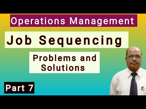 Operations Management Job Sequencing Solved Problems Part 10 Hasham Ali Khan