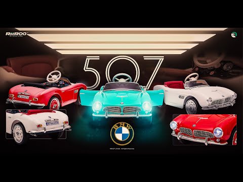 BMW 507 Classic  Licensed 12v Battery Electric Ride On Car For Kids with Parental Remote Control