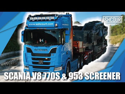 HUGE 87 TONNE!!! Heavy haulage with the Scania 770s!!!