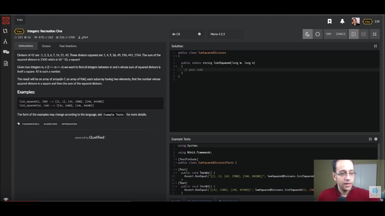 Code Challenges [Code Wars] - Integers: Recreation One