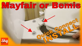 Mayfair Bemis Toilet Seat Install Quick Connect