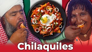 Tribal People Try Chilaquiles - Mexican Breakfast For The First Time