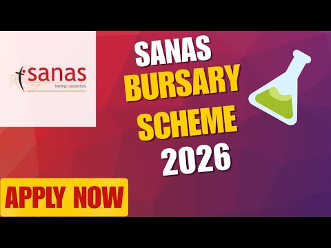 SANAS BURSARY SCHEME for 2026