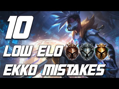 10 Biggest Ekko Mistakes Low Elo Players Make | Ekko Mid Guide Season 10