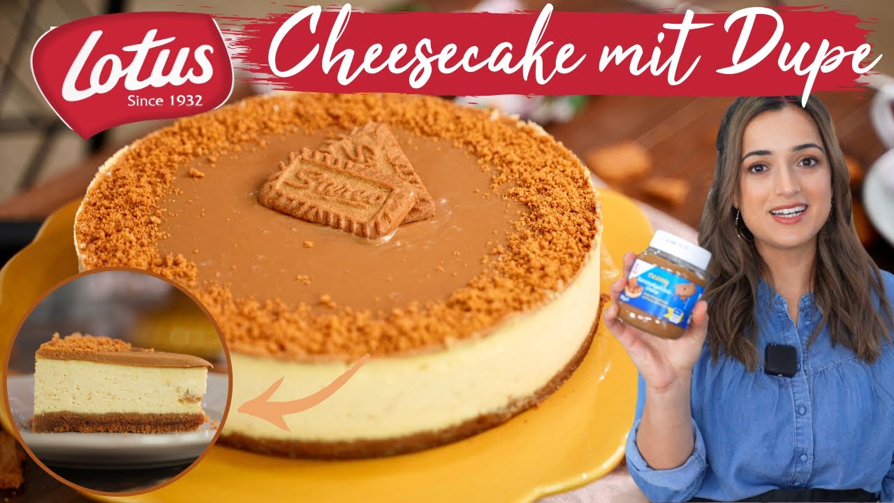 Kikis Lotus-Cheesecake mit Dupes von Kaufland / Käsekuchen mit Keksboden - einfach und lecker