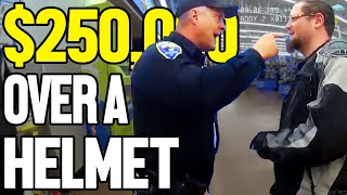 Arrested For Wearing a Helmet in Public - $250,000 Settlement Rejected