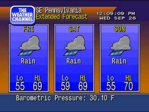 Weatherstar 4000 Emulator 3.1 - Philadelphia, PA 9/26/2012