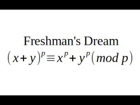 Proof of Freshman's Dream. (x+y)^p=x^p+y^p