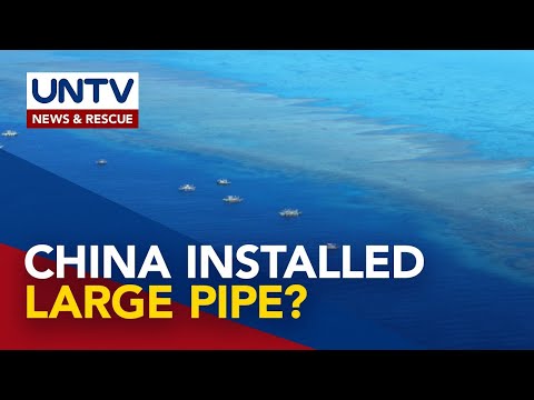 China installed large pipe in the mid of Bajo de Masinloc, reports Filipino fisherfolks