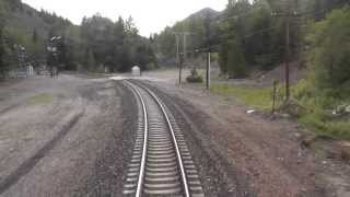 preview picture of video 'Cascade Tunnel. Riding through onboard Amtrak Empire Builder - Eastbound.'