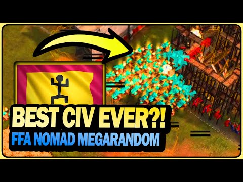 NEW CIVS are WILD in FFA Nomad Megarandom!! - Age of Empires IV