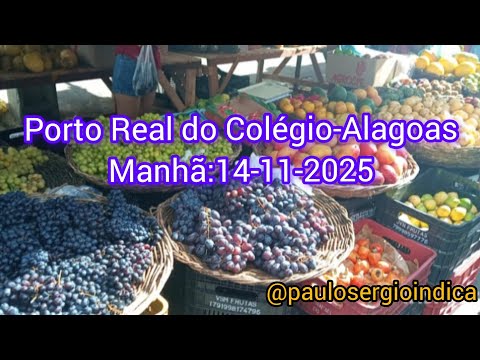 Feira Livre de Rua em Porto Real do Colégio--Alagoas.Sexta-Feira 14-11-2025