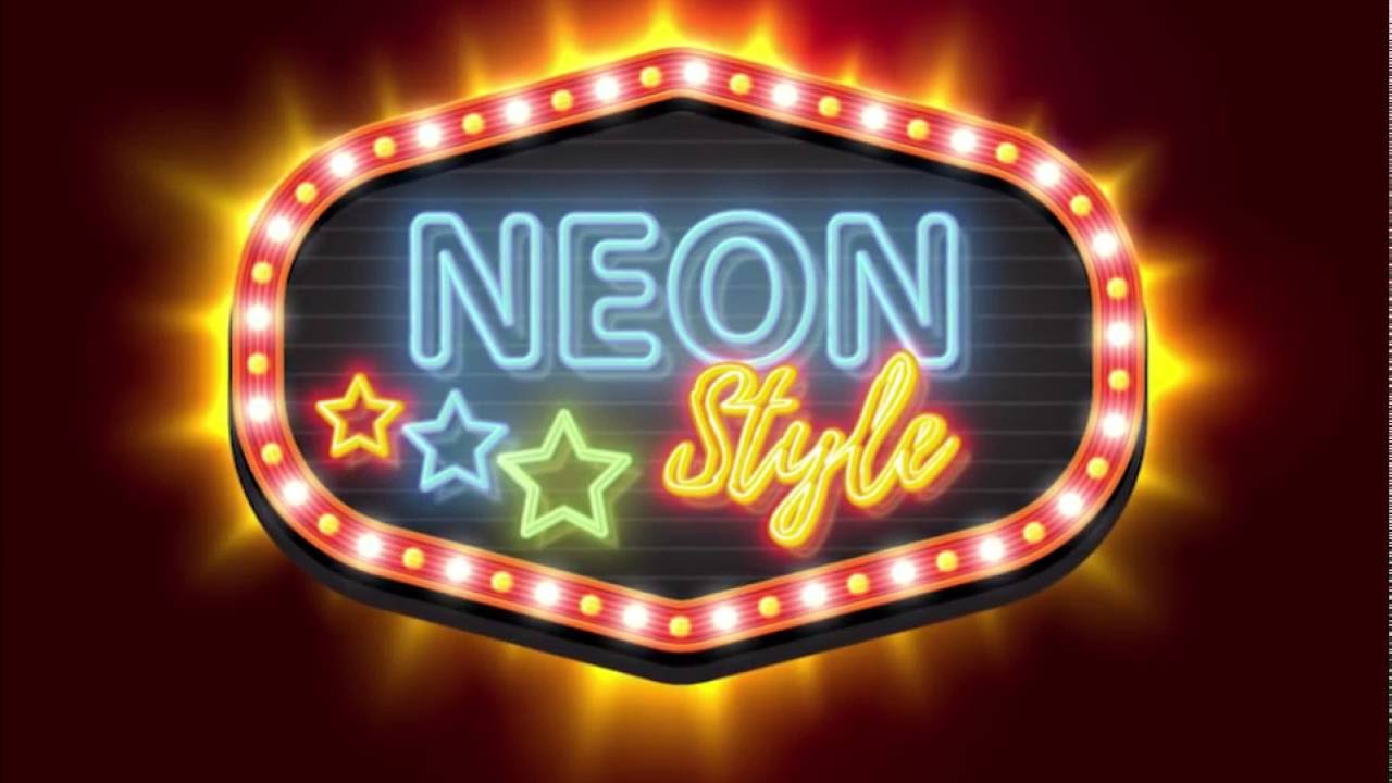 Neon realistic style for Adobe Illustrator - YouTube