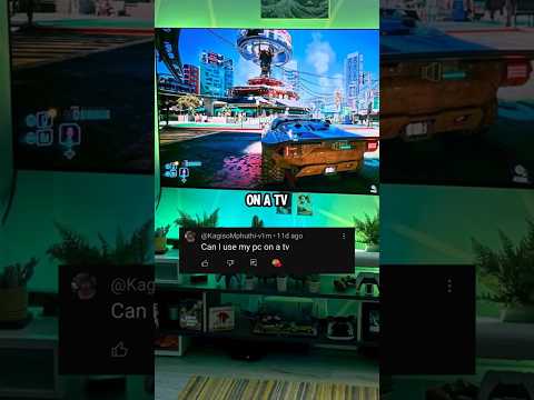 is it worth using your tv as your monitor?  #gaming #gamingcomputer