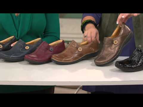 Clarks Unstructured Leather Slip-on Shoes - Un.Loop with Carolyn Gracie