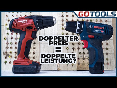 🔥 Bosch GSR12V15 vs Hilti SF2A | Vergleich Akkubohrschrauber 12V | Einstiegsmodelle | inkl Verlosung
