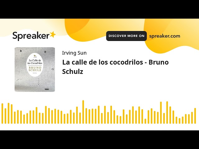 Vídeo relacionado con LA CALLE DE LOS COCODRILOS - Bruno Schulz