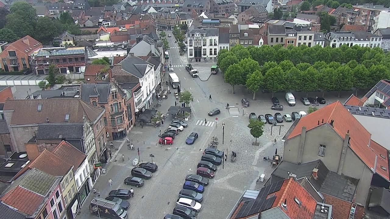 Live webcam view of Vista aérea de la plaza Markt