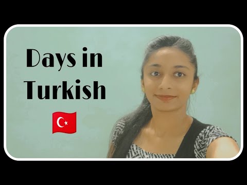 DAYS IN TURKISH | Learn the Turkish with Dhanvi Bavishi | EP-6