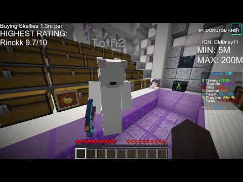 | DONUT SMP LIVE | BASE RATING COMPETITION WINNER GETS 50M