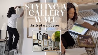Using My Thrifted Wall Decor To Style A Gallery Wall | Vintage Modern