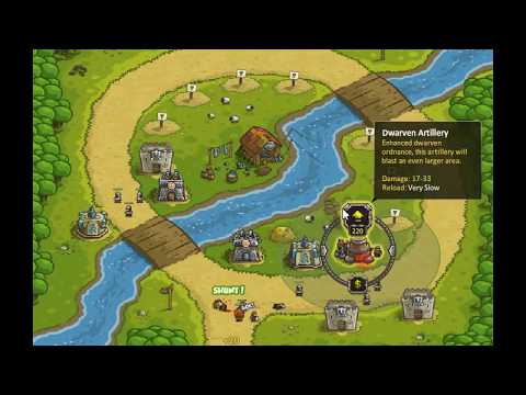 KINGDOM RUSH level 4 walkthrough (3 stars)