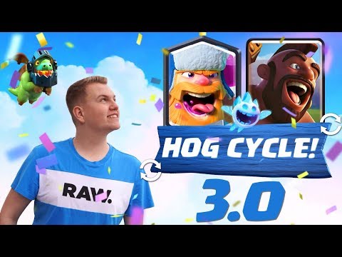 INSANE CYCLE! 3.0 Hog Lumberjack Cycle Deck LIVE Ladder Gameplay - Clash Royale