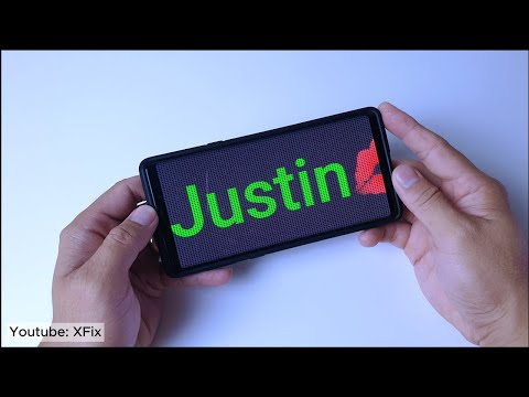 Create LED Text on Phone