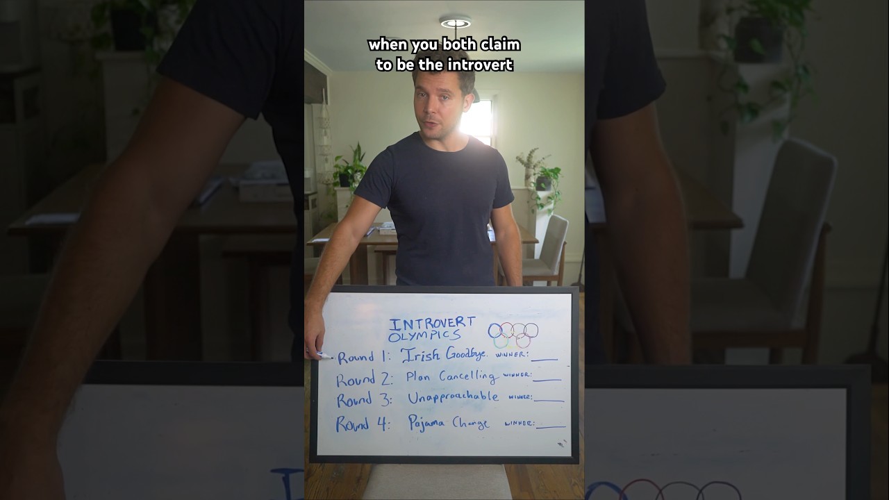 When you both claim to be the introvert (full episode in link) #introvert #marriage #olympics