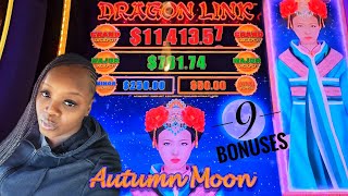 DRAGON LINK AUTUMN MOON CHASING THAT MAJOR AND GOT 9 BONUSES 🎰