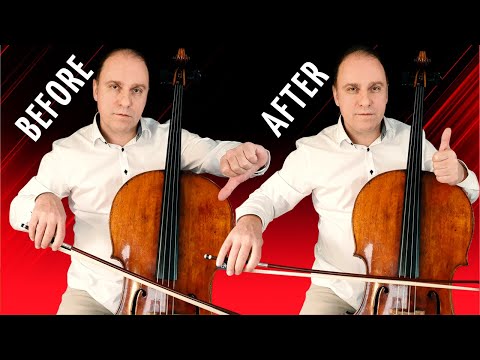 Cellist. The best exercise for your right hand. Cello tutorial.