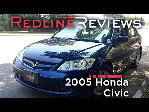 2005 Honda Civic Review, Walkaround, Exhaust, & Test Drive