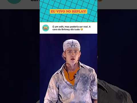 Esse vídeo do Justin Timberlake e da Britney Spears é um edição, mas quem fez merece um prêmio 🤣
