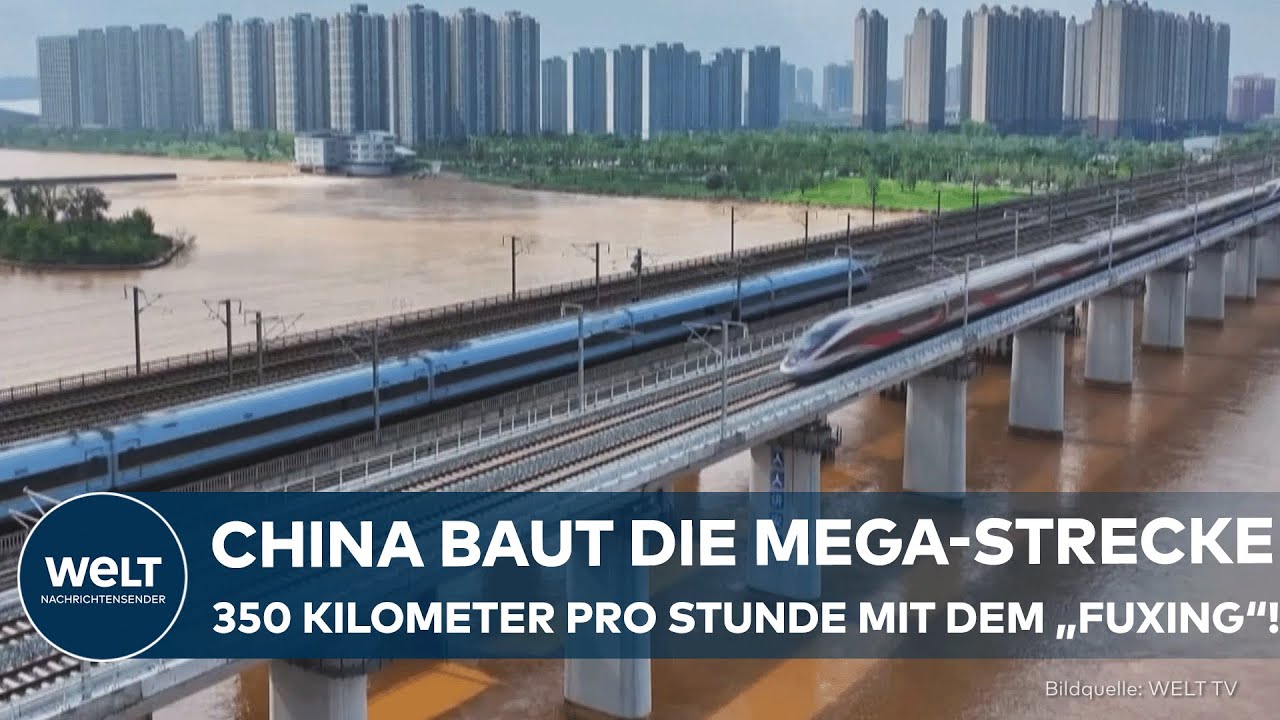 CHINA: Neue Hochgeschwindigkeitsstrecke eröffnet! „Fuxing“-Zug fährt bis zu 350 Kilometer pro Stunde