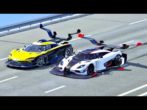 Koenigsegg One GTR vs Koenigsegg Tornado Concept - Drag Race