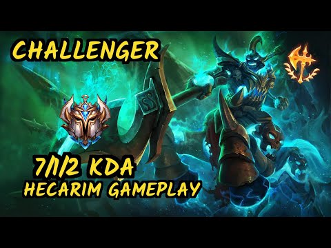 GRF Doran (HECARIM) vs IRELIA - 7/1/2 KDA TOP CHALLENGER GAMEPLAY - KR