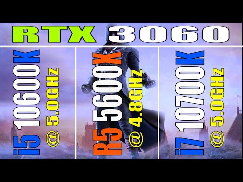 INTEL i5 10600K vs RYZEN 5 5600X vs INTEL i7 10700K || RTX 3060 @12GB || PC GAMES TEST ||