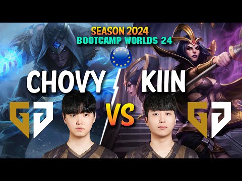GEN Chovy vs GEN Kiin - Chovy SYLAS vs Kiin LEBLANC Mid - Patch 14.21 EUW Bootcamp WORLDS 2024