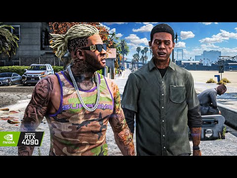 GTA V: 'Franklin & Lamar' First Mission RTX 4090 - Remastered Ultra Graphics Maxed-Out Gameplay [4K]