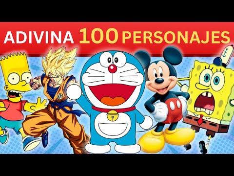 🤔⚡Adivina los 100 Personajes Animados más Populares✅ Quiz Trivia