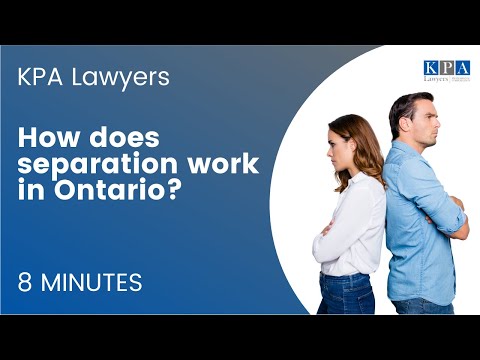 How does separation work in Ontario?