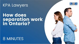 How does separation work in Ontario?