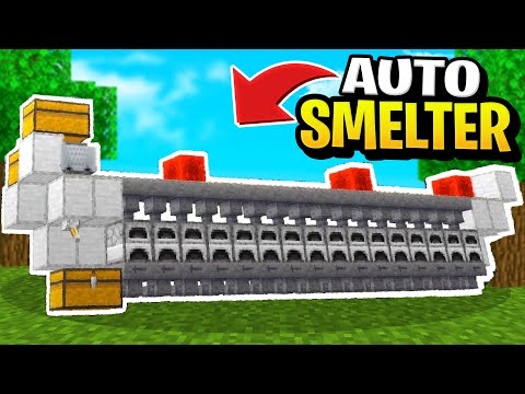 ChocoWizard - MAKING AUTO SMELTER IN MINECRAFT SURVIVAL!